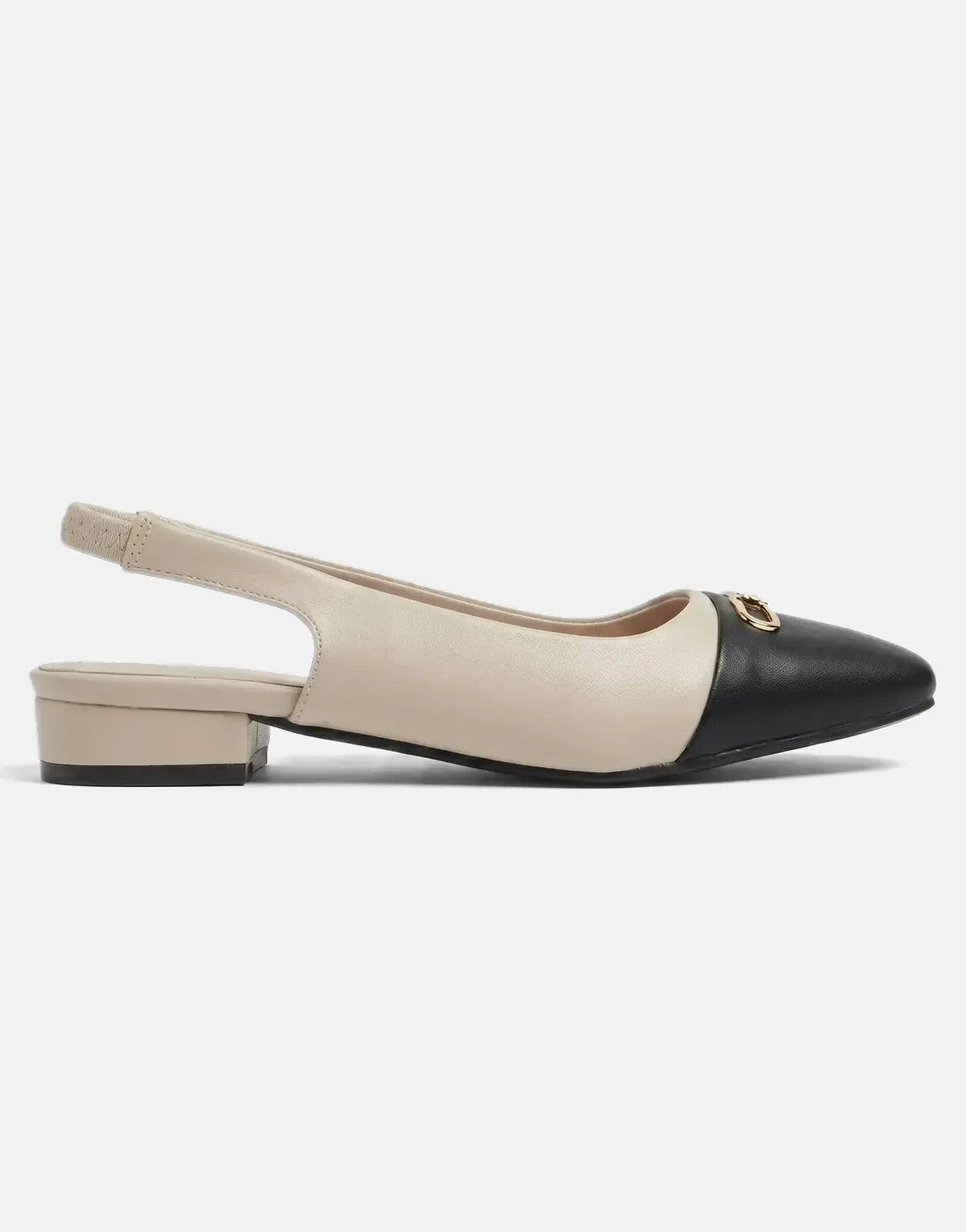 Polo Toe Cap OffWhite Slingback - Subwear