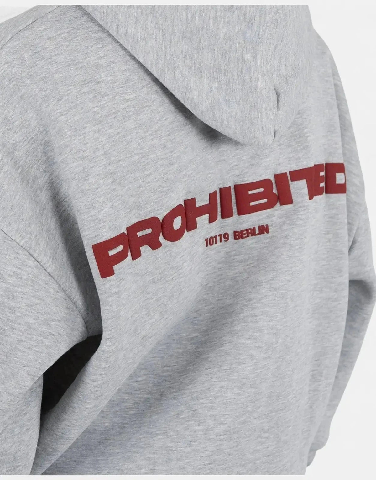 Prohibited 10119 Grey Melange Hoodie - Subwear