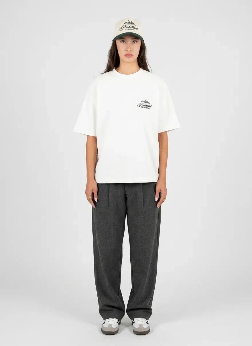 Prohibited Leaf Offwhite T-Shirt - Subwear