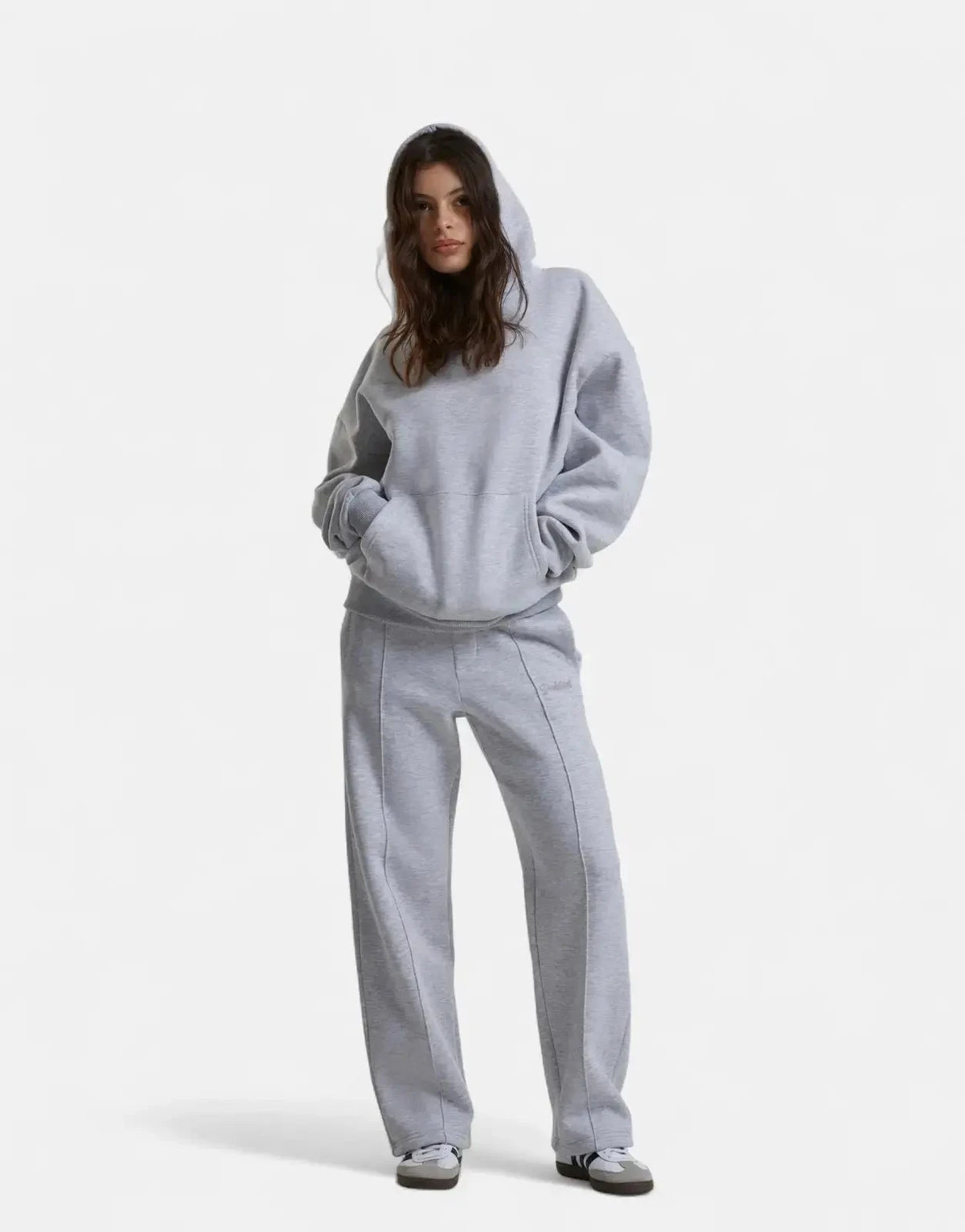 Prohibited Loose Grey Melange Sweatpants - Subwear