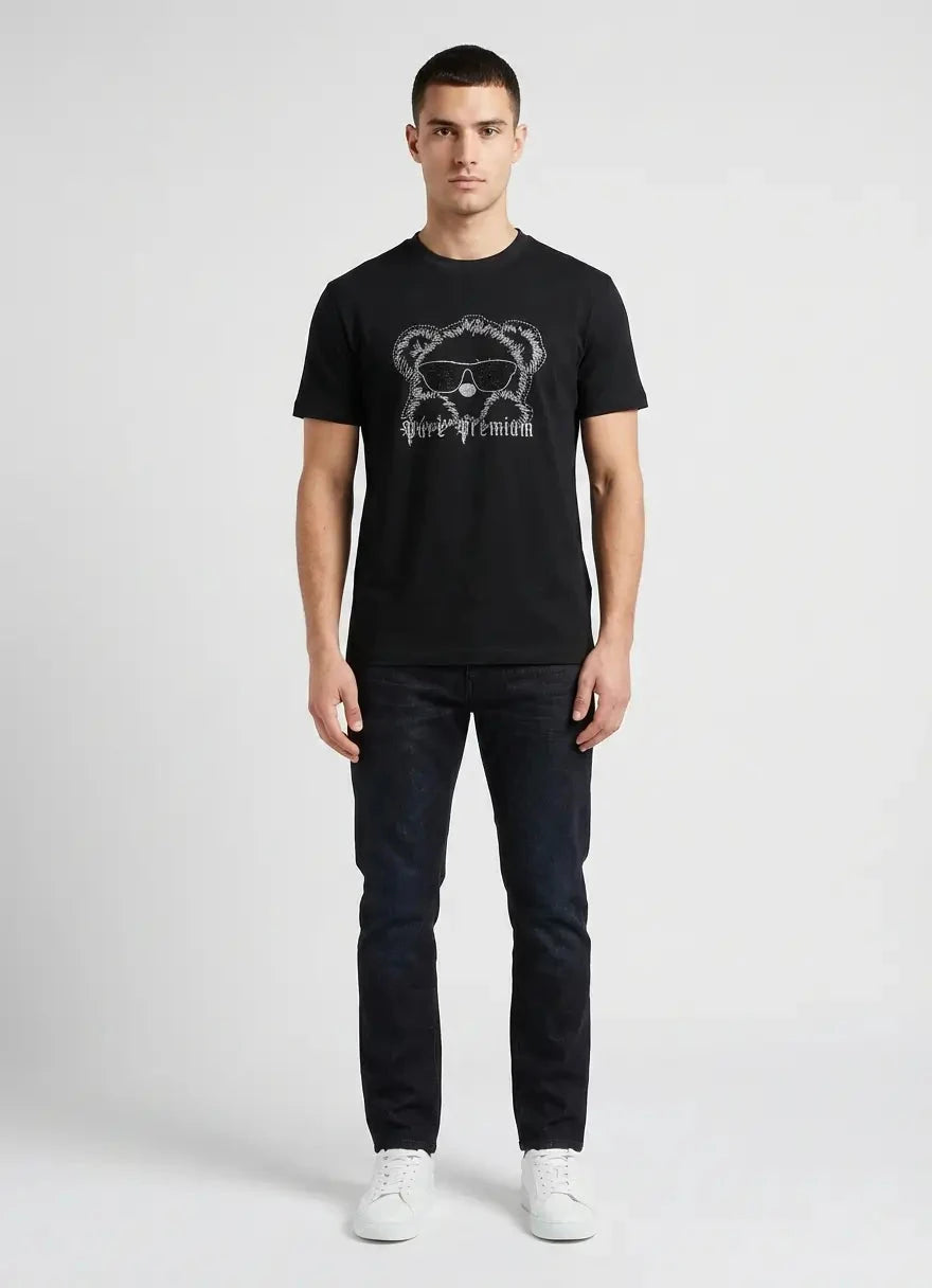 Pure Premium Greco Black T-Shirt - Subwear
