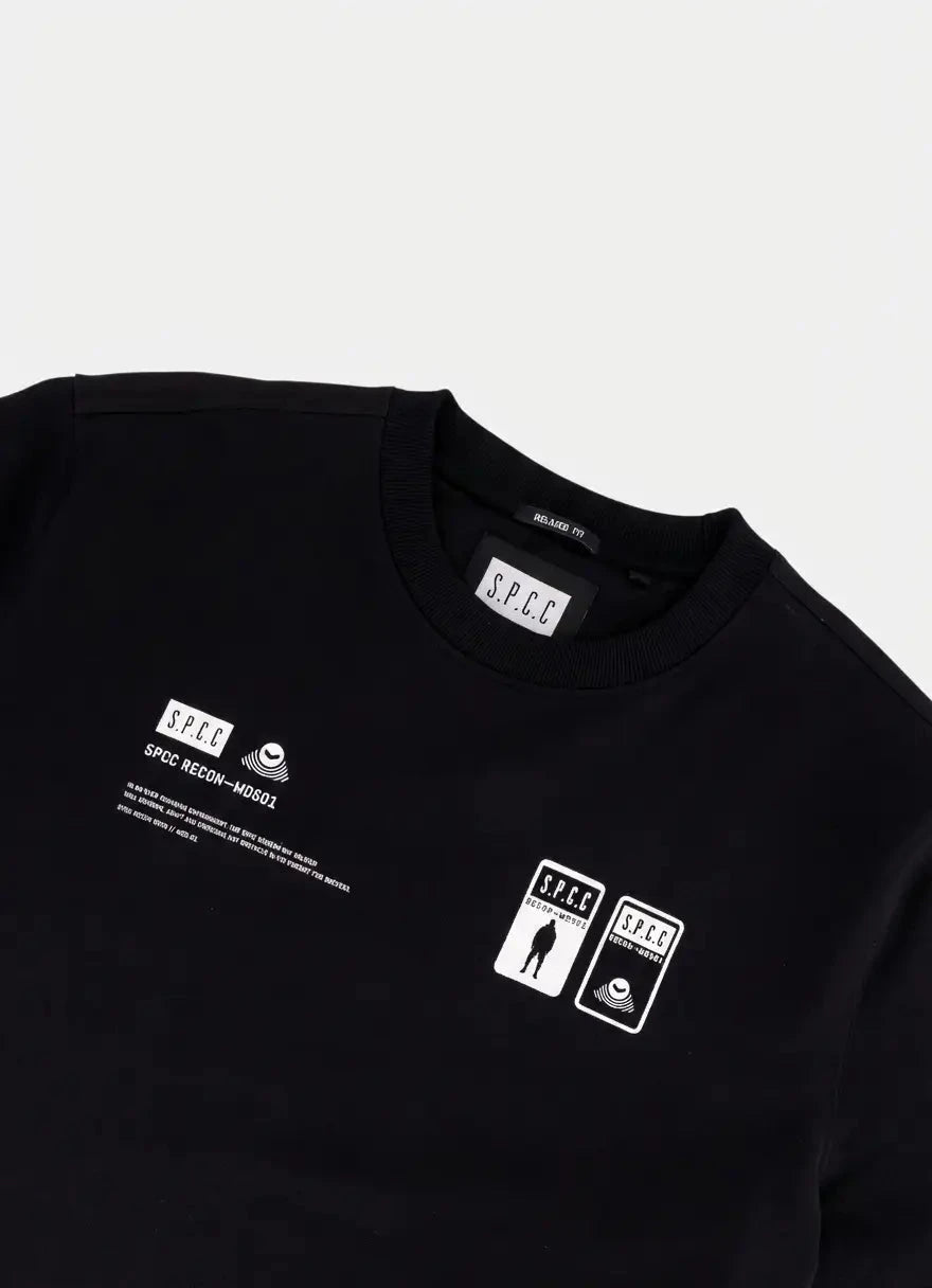 SPCC Recon Knox Black Sweat T Shirt - Subwear